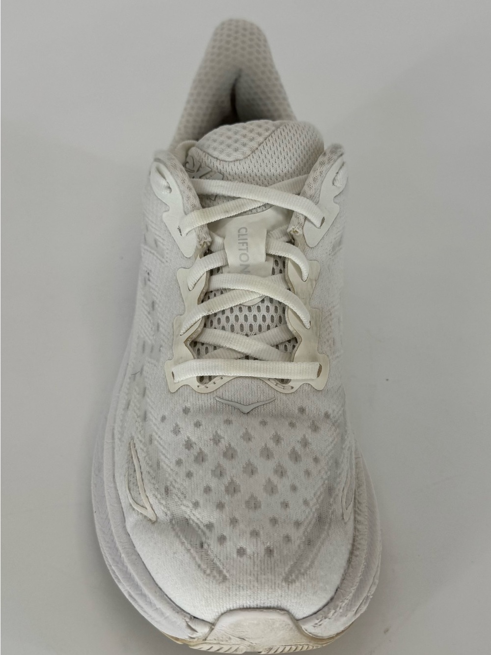 Hoka Clifton 9 Women’s White Plush-Cushion Running Sneaker Size 7.5 - Picture 5 of 13